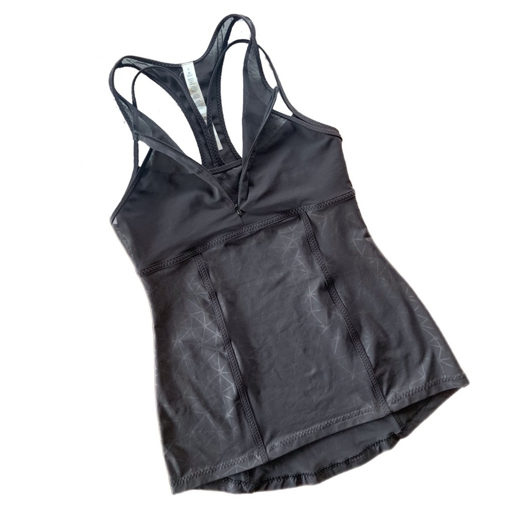 Lululemon Pedal Pace Tank Top Dream Catcher Embossed Black